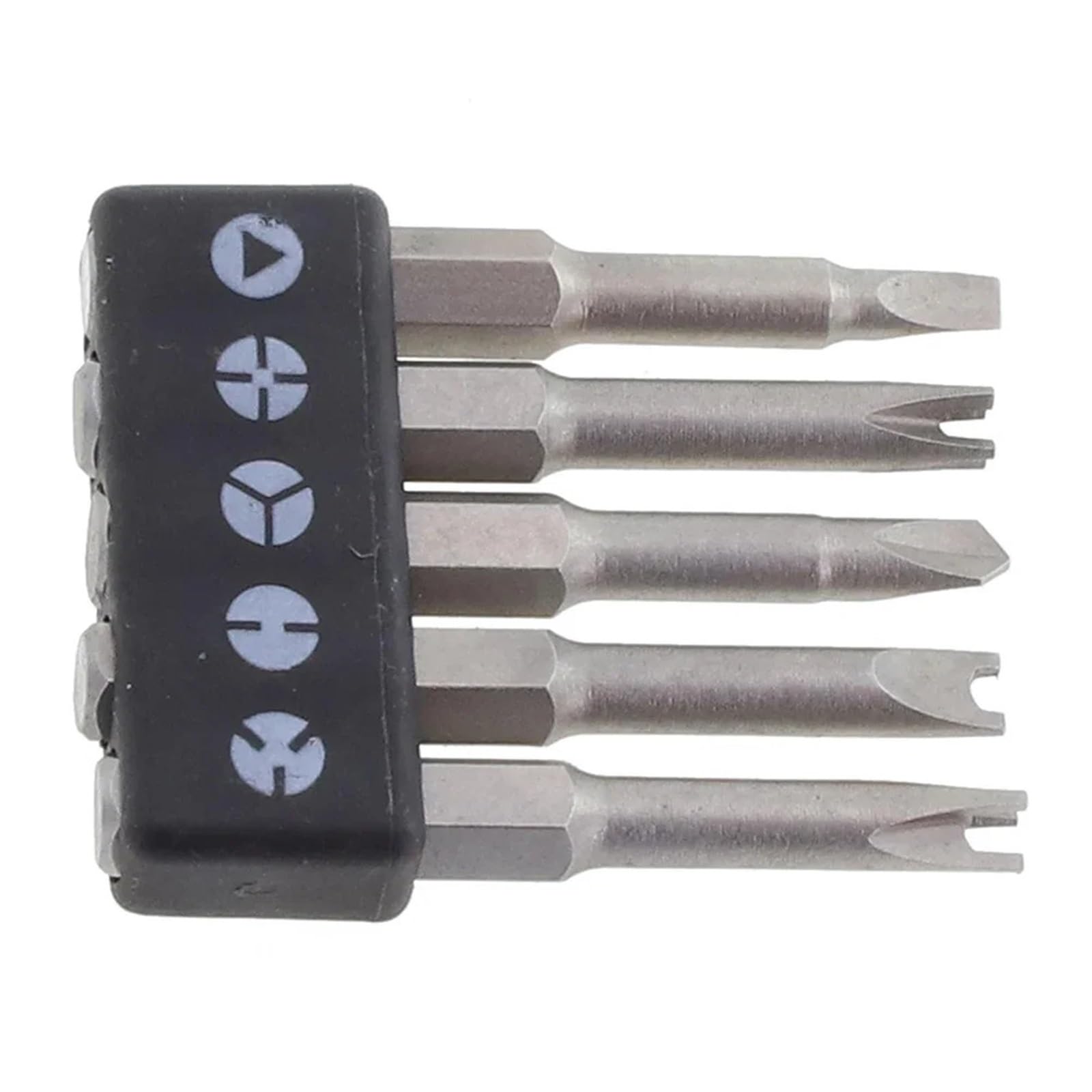 Screwdriver bits 5pcs 50mm/1.96Inch Hex Shank Screwdriver Bits Set Special U Y Triangle Three Four Point Shapes Batch Head