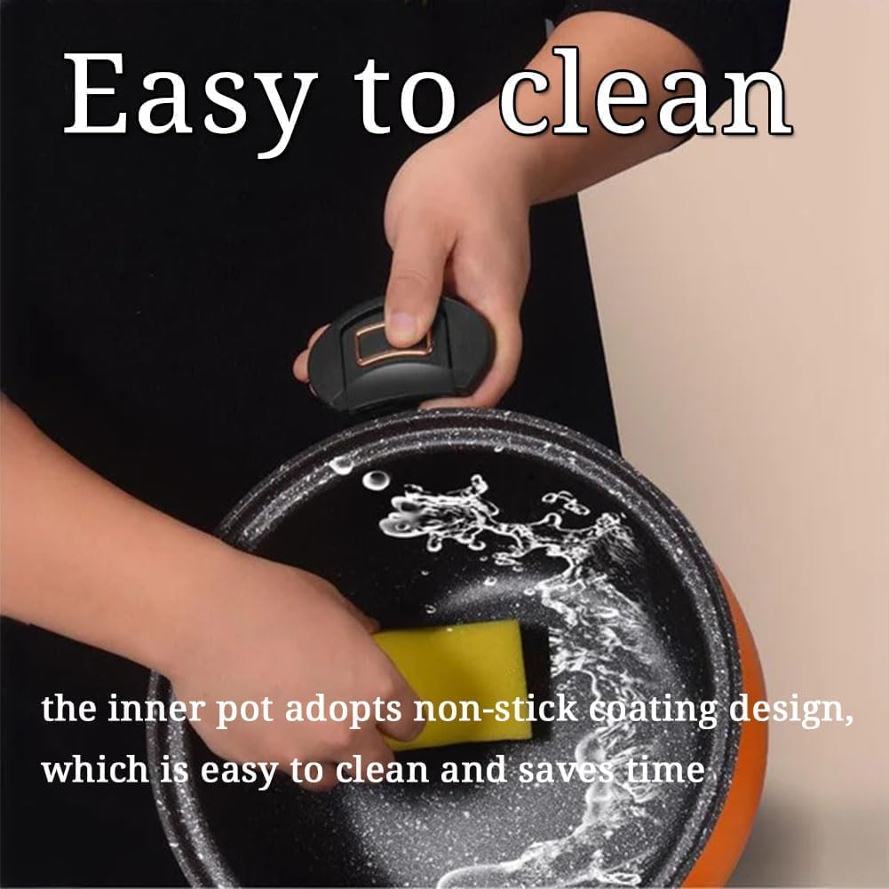 Multifunctional Large Capacity Non-stick Pressure Cooker, 8QT Micro Pressure Cooker with Anti-Scalding Handle & Visible Glass Cover, Family-Size Fast Cooking Pot for Family Meals Soups (Green)