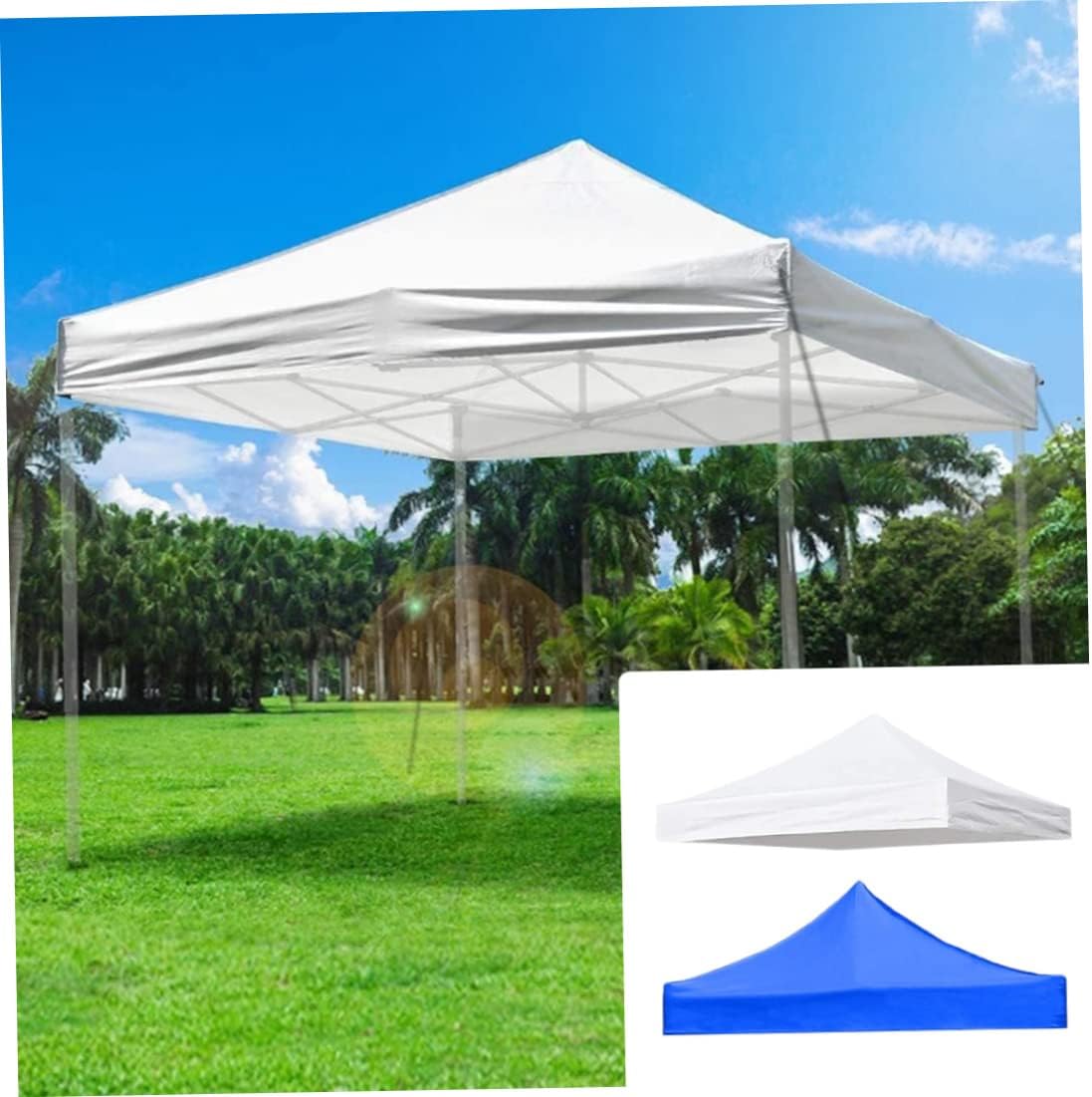 Canopy Replacement Cover 420D Oxford Cloth Waterproof Replacement Gazebo Covers 114.17x114.17in Sunshade Canopy Cover (Top Only) Canopy Replacement Cover, Up Canopy Replacement Top.