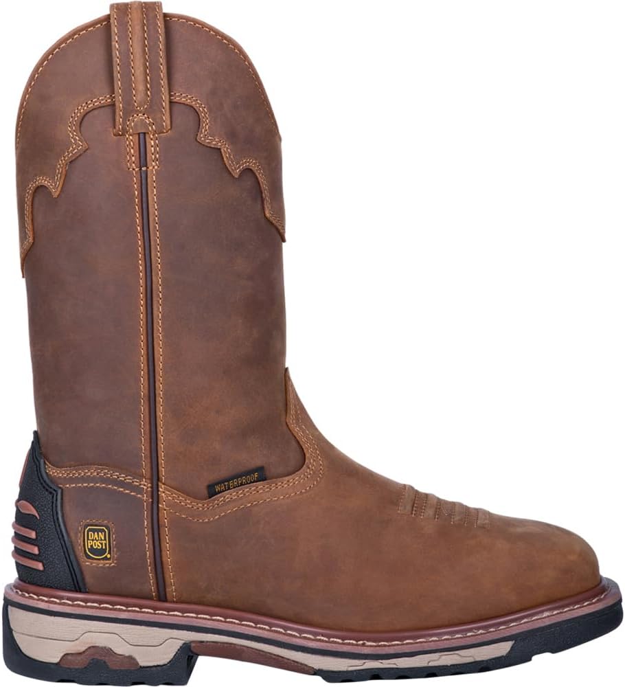 Dan Post Mens Blayde Waterproof Steel Toe Work Safety Shoes Casual - Brown
