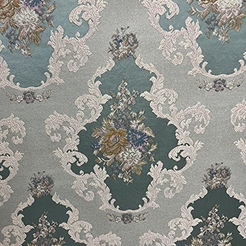 Decora Furnishings Luxurious Woven Jacquard Victorian Floral Damask Design Heavy Fabric for...