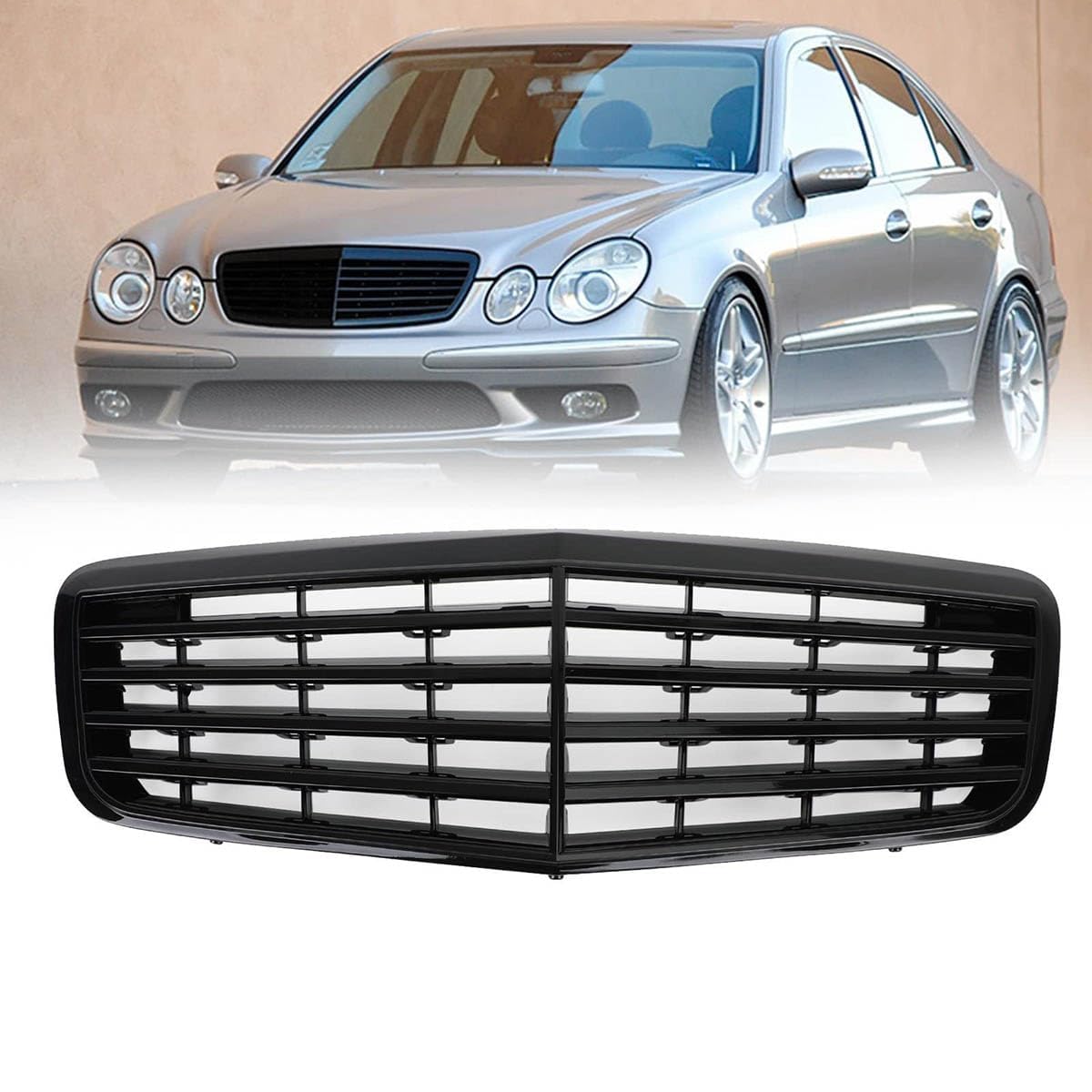 Grille de pare-chocs avant Mercedes W211 pour rénovation carrosserie après impact