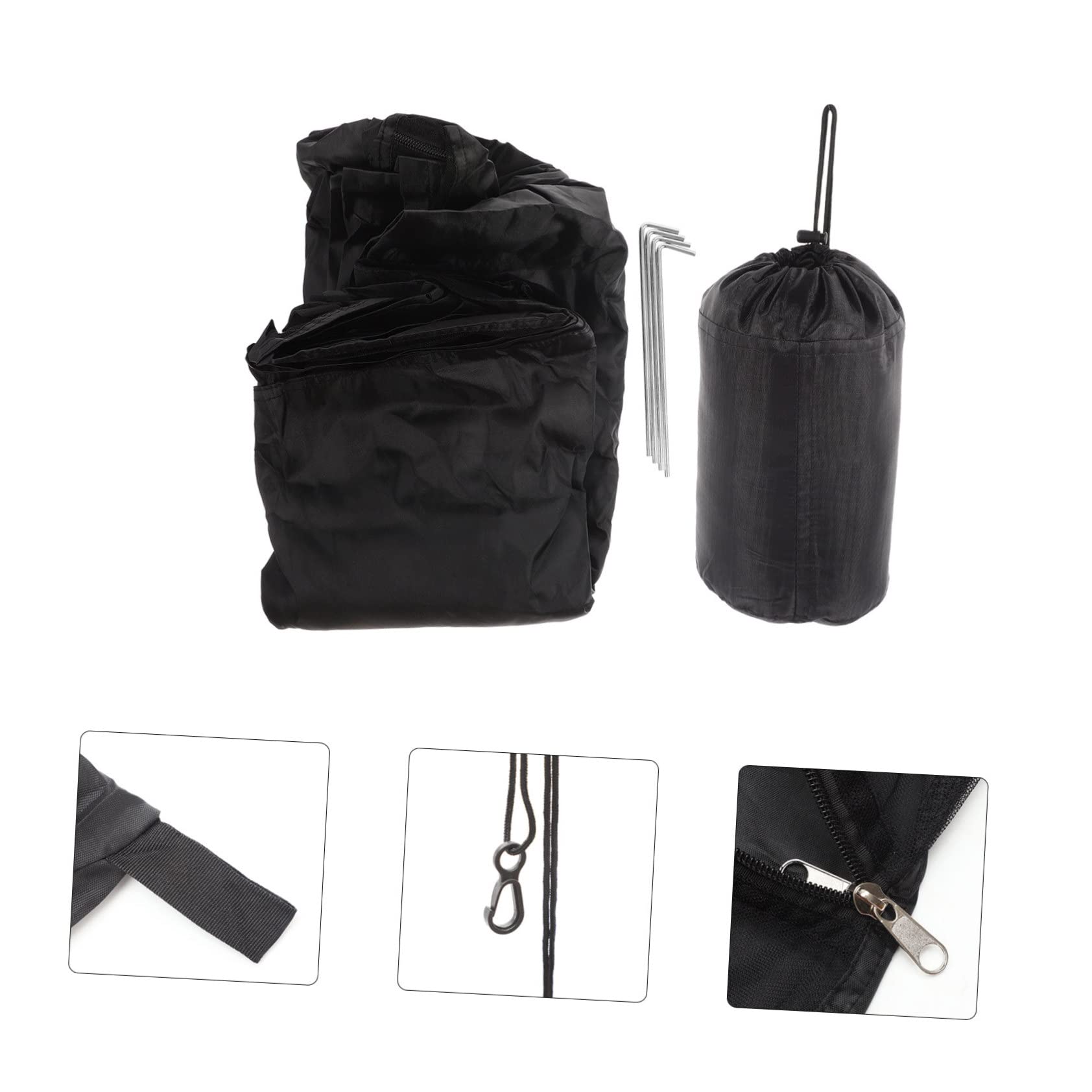 BESPORTBLE Rete da Viaggio all Aperto Cerniera per Porta Zanzariera Portatile in Rete Maglie per Campeggio all Aperto Fondo in Oxford per