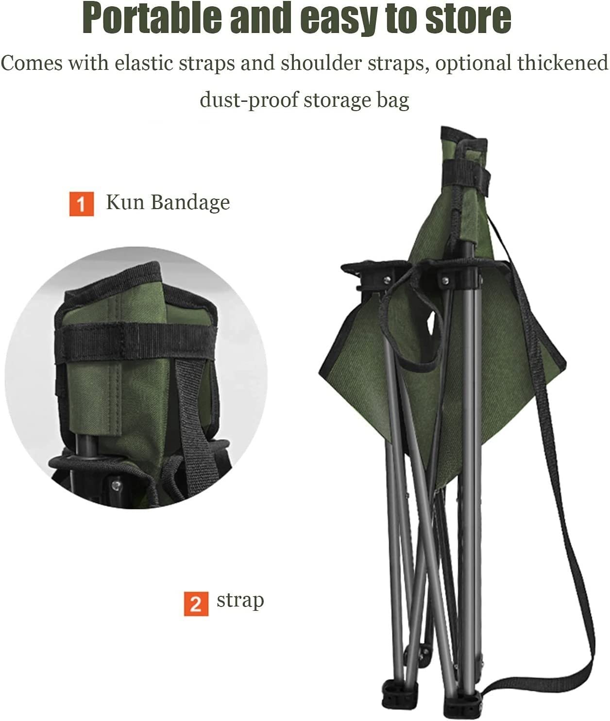 Krzesło Składane Outdoor Camping Przenośne Krzesło Składane Z Podłokietnikiem Wypoczynkowe Stołek Do Wędkowania, Przenośny Trwały Zewnątrz(A)