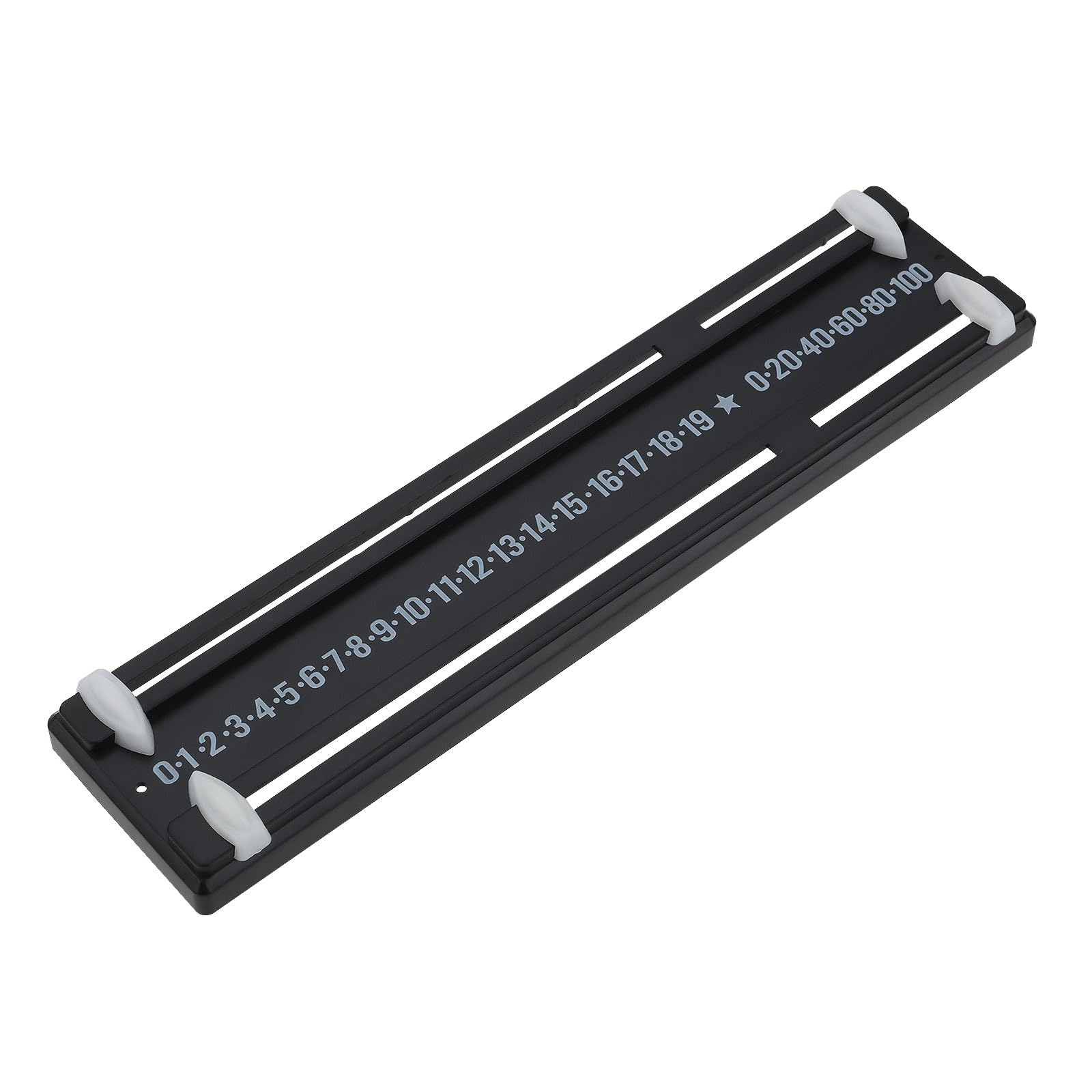 SG Store Czarna tablica wyników do snookera, plastikowa tablica wyników do gier, 255 x 59 mm, bilard, montowana na ścianie, dla dzieci, stoły, do snookera,