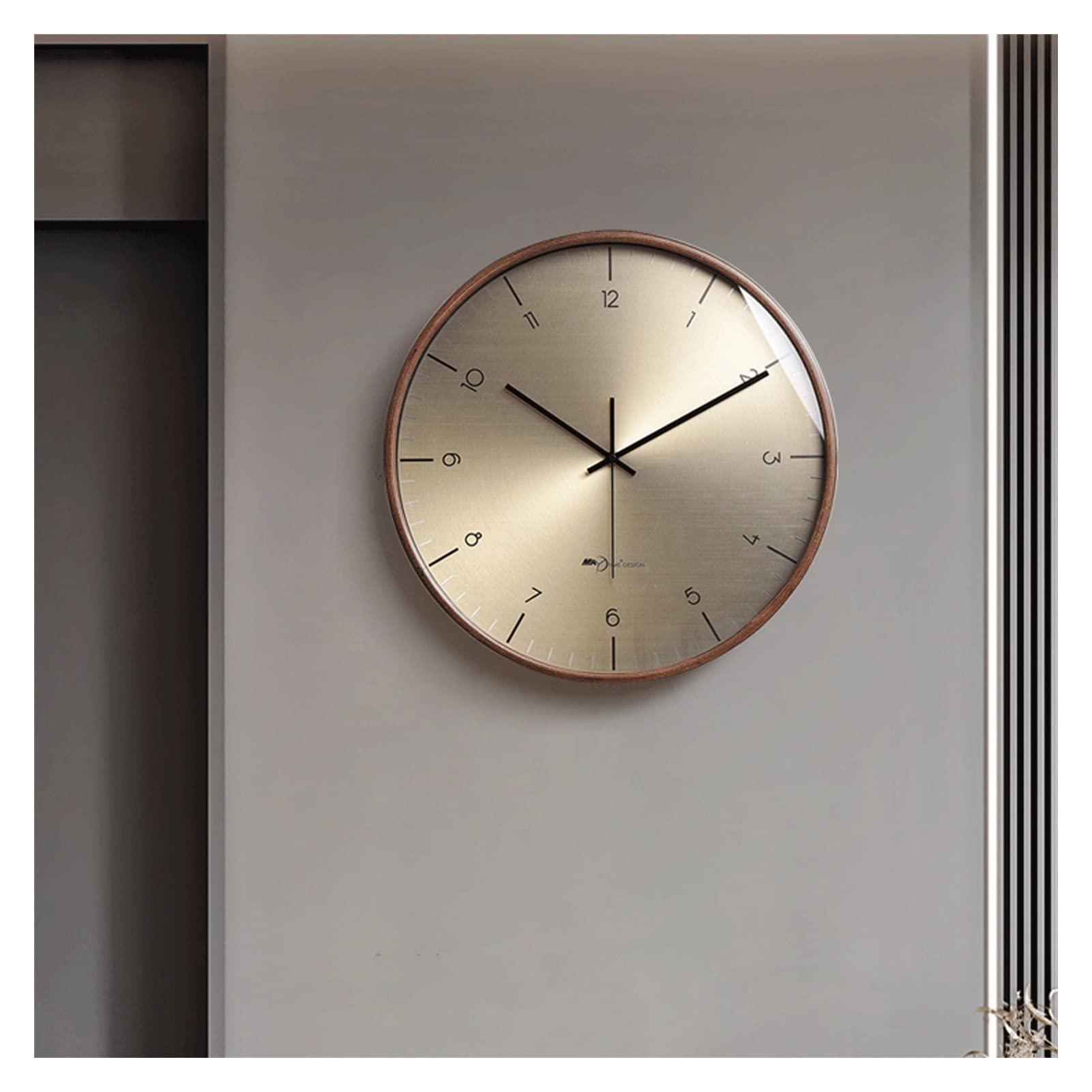 Orologio da parete moderno, design al quarzo silenzioso per la decorazione della casa, elegante ed elegante accento per soggiorno, orologio da 30,5 cm da appendere alla parete
