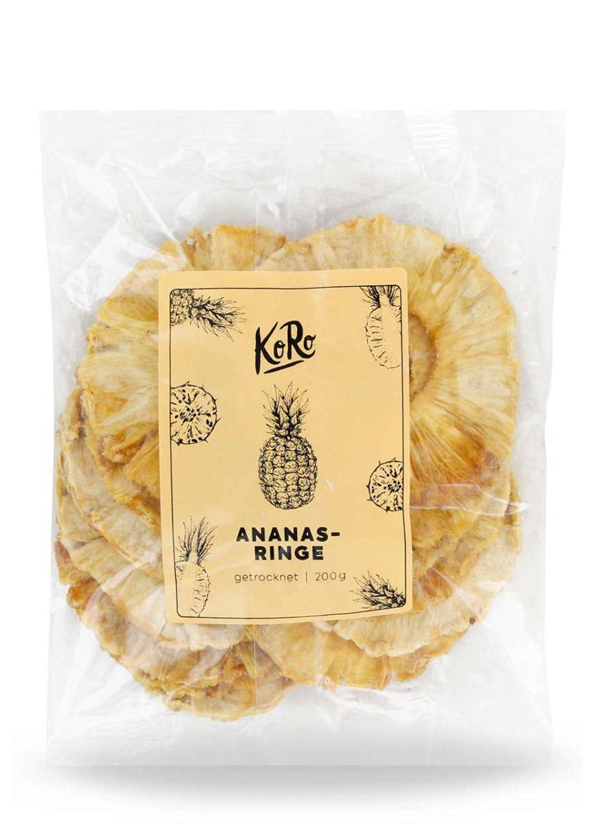 KoRo - Anelli di ananas senza zuccheri aggiunti formato prova | 200 g