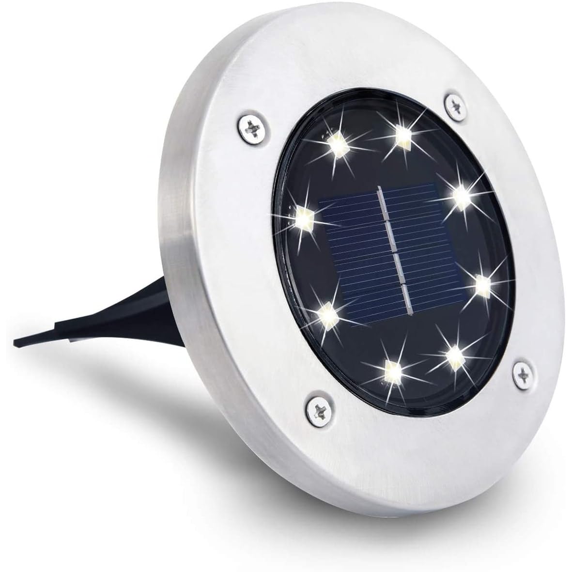 Drumstone (Pack of 3) Solar Ground Light Warm White Solar Pathway Light, Stainless Steel IP65 Waterproof Outdoor Solar Light for Lawn, Garden Path, Yard-image-34