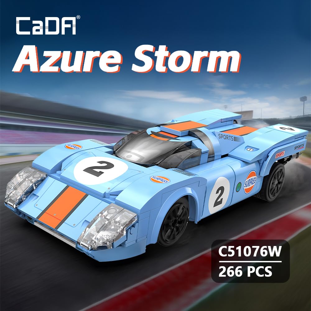 Amazon.com: CaDA C51076W Racing Car Building Block Model, 1:20