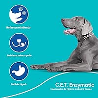 Vista 6 de Virbac C.E.T. Enzymatic - Masticables de higiene oral para perros, carne de res, 8.4 onzas