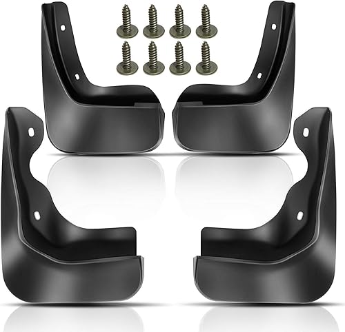 YHTAUTO Juego de 4 protectores contra salpicaduras para Volkswagen Jetta 2011 2012 2013 2014 Sedán, no compatible con faldas laterales y cualquier