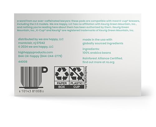 Miniatura 4 de Cápsulas de café feliz tostado ligero 22ct