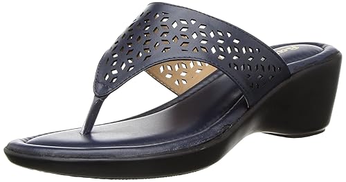 BATA Girls Rimini Thong Blue Fashion Slippers-6 UK (6719904)