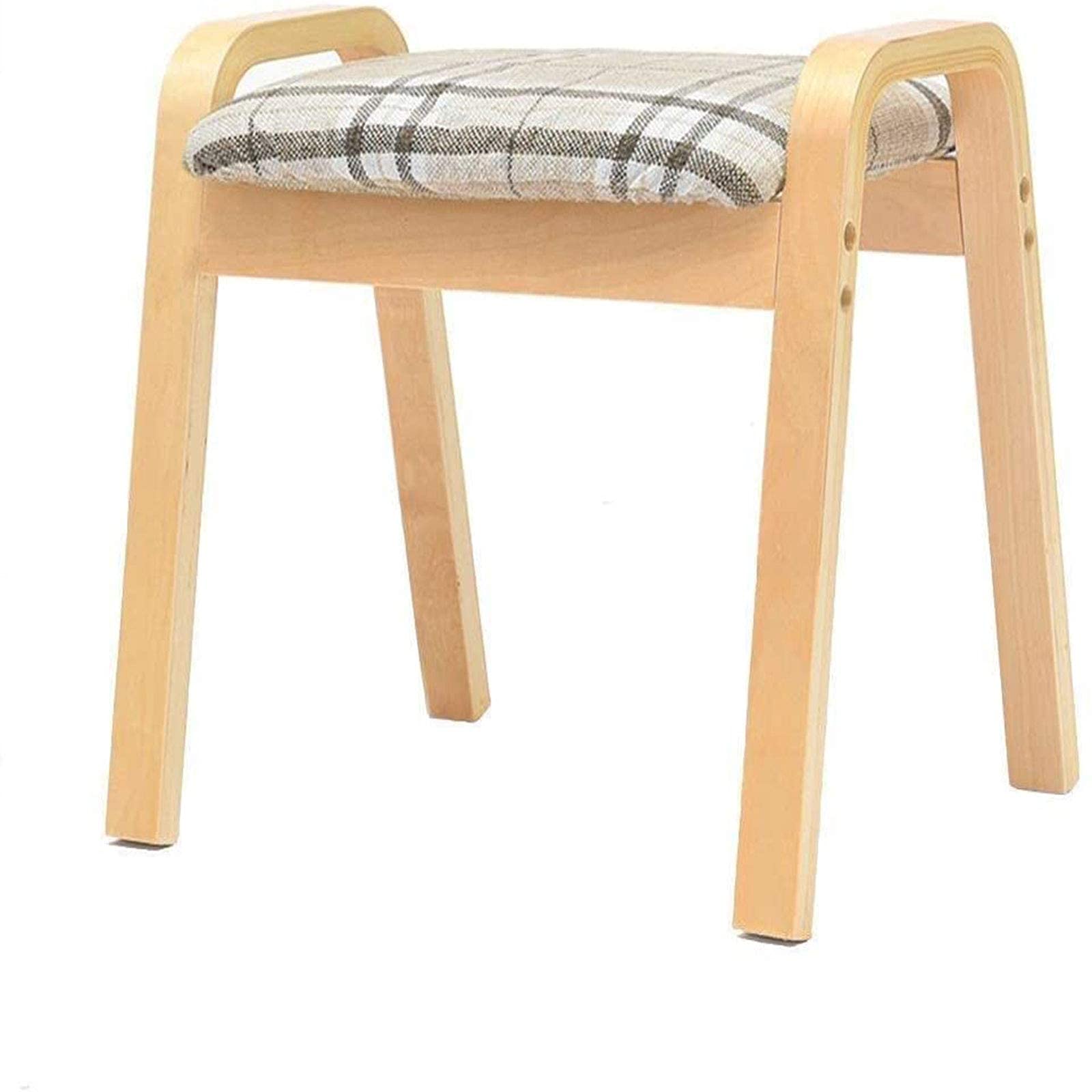 Tabouret repose-pieds rembourré en bois : la solution assise confort pour l'entrée