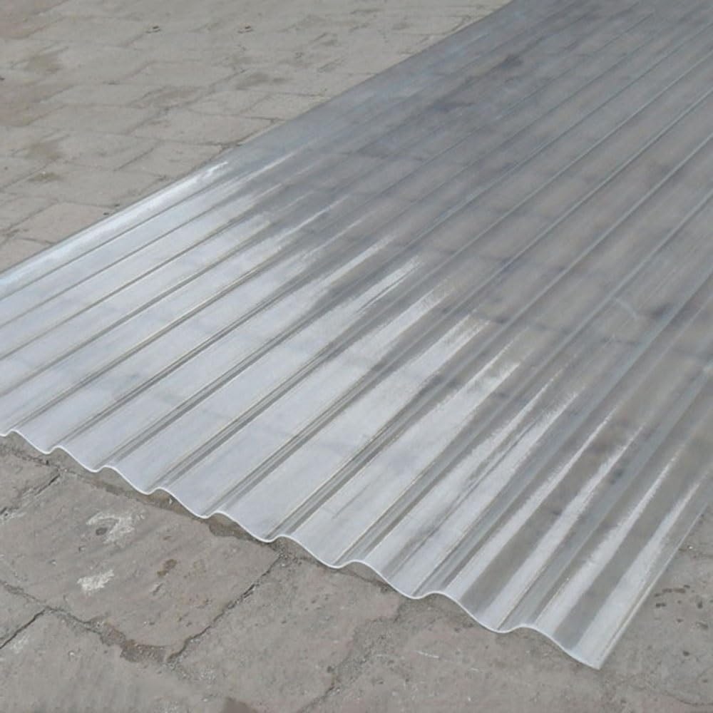10 Sztuk Przezroczystej Blachy Dachowej, Zamienny Materiał Dachowy, Przezroczyste Panele światła Dziennego, Blachy Faliste 1,2 Mm, Do Wiaty Balkonowej Z Baldachimem, 50x90cm/19.6x35.4in