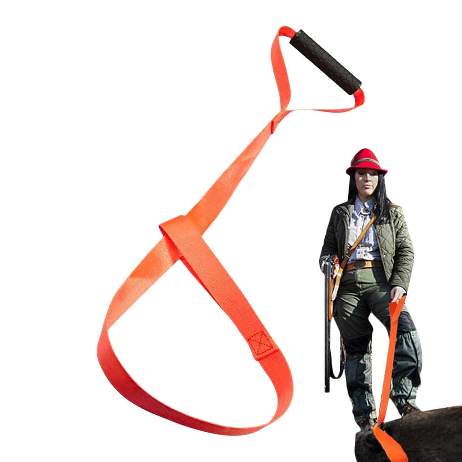 Cuerda para Arrastrar Ciervos, Cuerda para Caza, Herramienta Plegable Multiusos para Campo, Equipaje Pesado, de Elevación y Caza