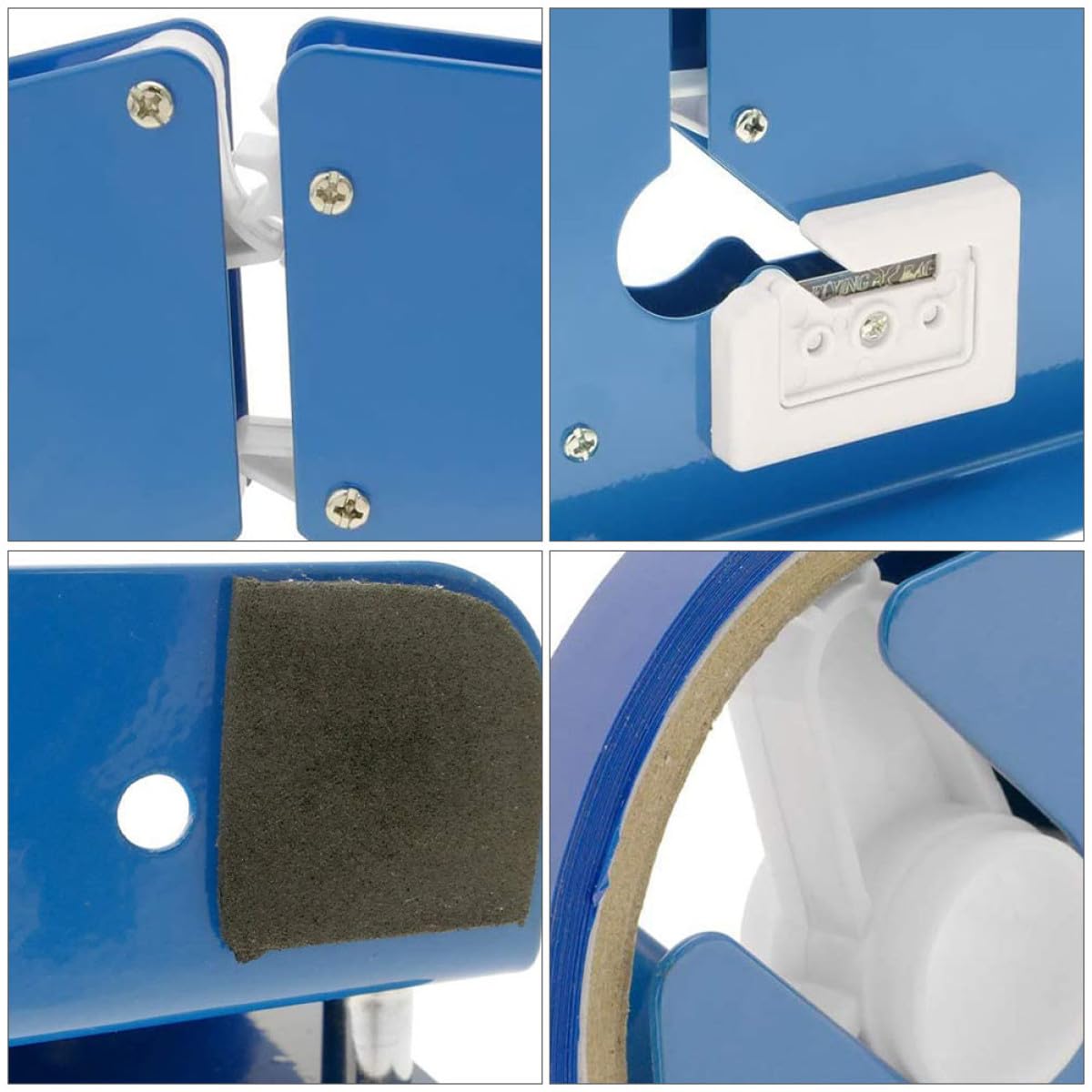 Dispositivo per la Sigillatura dei Sacchetti in Ferro 12Mm Mini Pinzatrice per Frutta e Alimenti Set 9 Pezzi Dispenser Rimovibile e Nastro Adesivo Blu e Rosso per Imballaggio