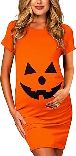 Deerose Womens Halloween Maternity Costume Pregnant Mini Dress Holiday P...