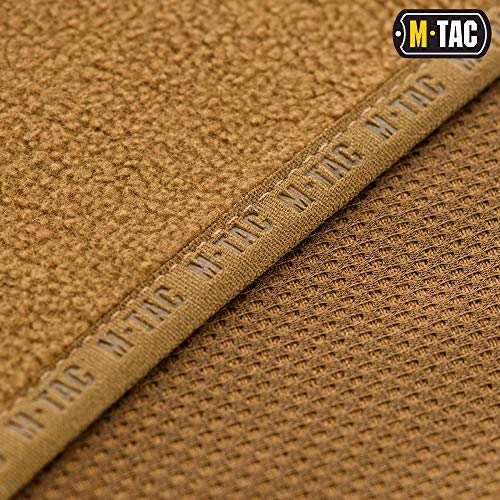 M-Tac Hooded Fleece Jacket Men - Full Zip Military Fleece Tactical Hoodie (Coyote Brown, M) #TOP5