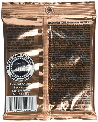 Ernie Ball Regular Slinky Jeu de cordes pour guitare acoustique Tirant 12–54 (Lot de 2) - Les Beatles, Paul McCartney, John Lennon, RIngo Starr, George Harrison Ernie Ball Regular Slinky Jeu de cordes pour guitare acoustique Tirant 12–54 (Lot de 2) – Image 3