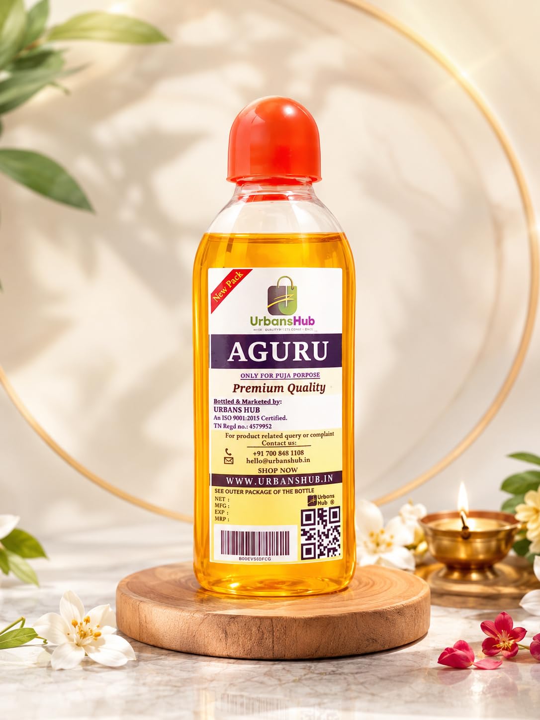 Urbans Hub Pure Aguru/Scent for Puja (25ml) - Pack of 6-image-38