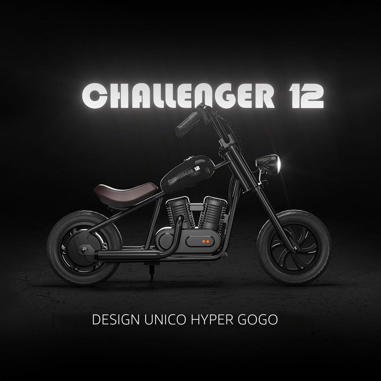 HYPER GOGO Challenger 12 Motocicletta elettrica per bambini 160W 8/12/16 KMH 12"
