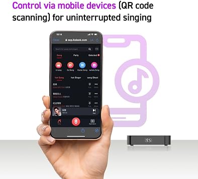 K.GE Micro Home Karaoke System [US Plug] for Adults and Kids, Bluetooth 5.3 Instant Pairing Enabled for Home Singing & Outdoor Party | User Friendly App Control