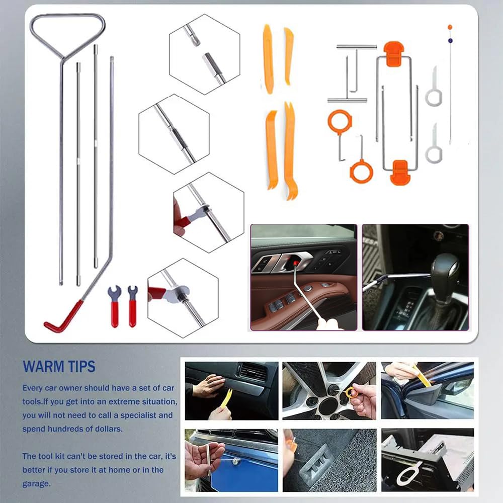Rimozione Installazione, Infreecs Strumento Di Rimozione In Plastic No Scratch Smontaggio Attrezzi Removal Tools Kit Per Cruscotto Auto Radio Door Clip Panel Audio 11pcs - Foto 8