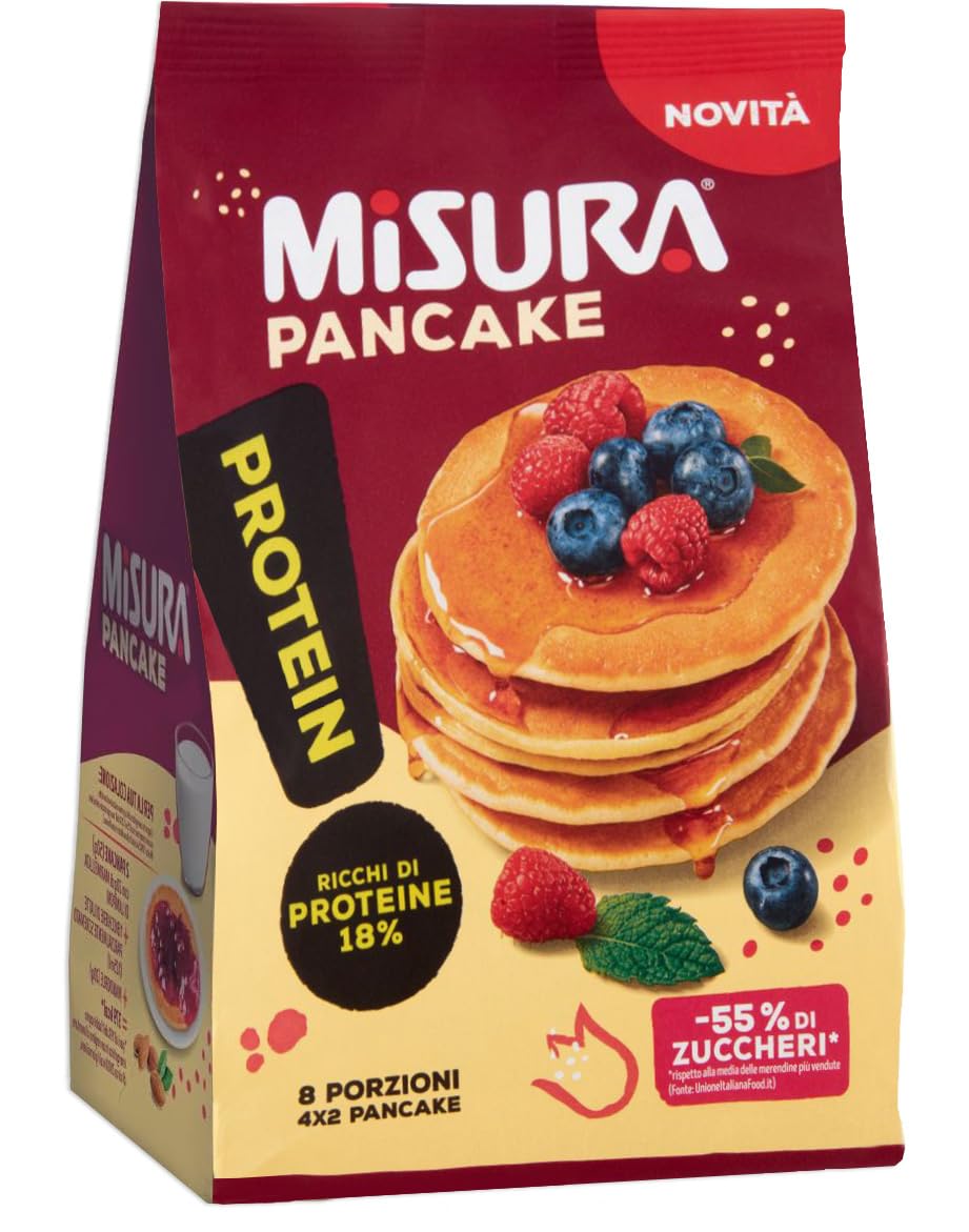 CAIYA Misura Protein Pancake Ricchi di Proteine e Meno Zuccheri 200 g – NOVITA' 2024 [3 Confezioni]