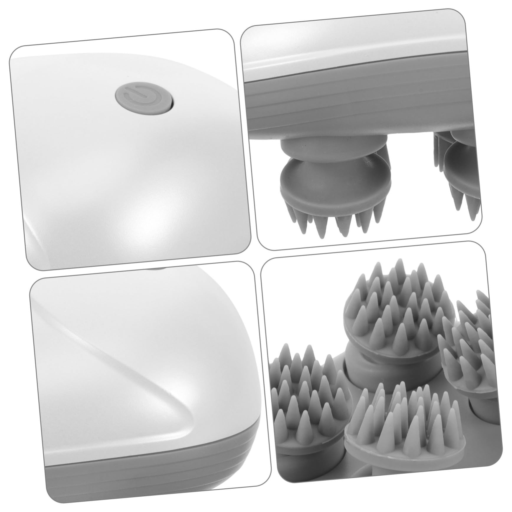 Baluue 2 Juegos Masajeador Eléctrico para Cabeza y Cabelludo Masaje Profundo y Ergonómico Uso Húmedo y Seco Multifuncional para Cuerpo y Mascotas Diseño Cómodo y Seguro Azul