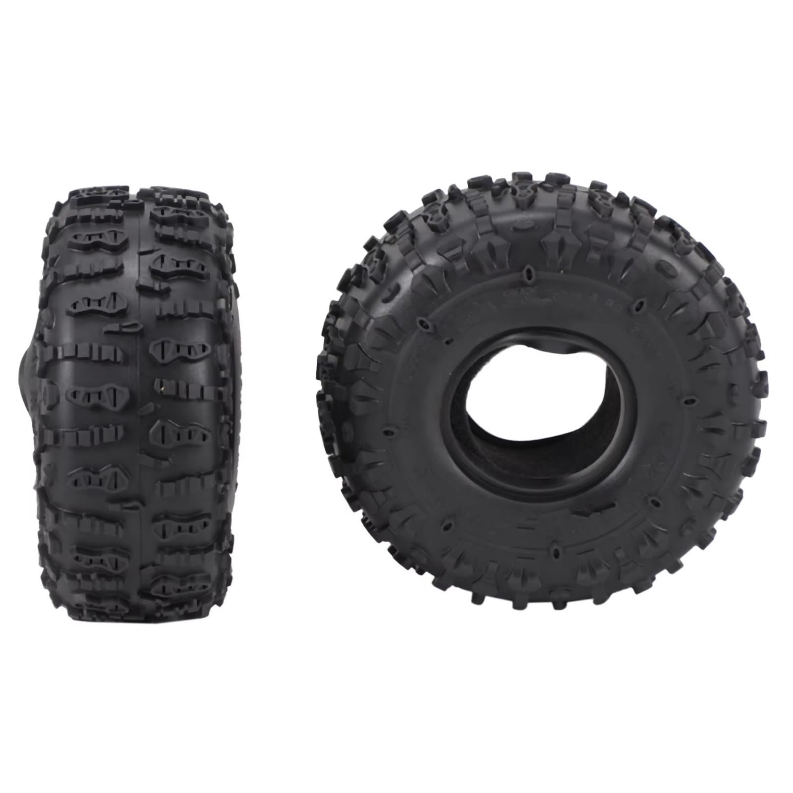 RC Car Pneumatico Ruota Compatibile con TRX4 per D90 per Axial per SCX10 II III per Redcat 1/10 RC Crawler Car 4 Pezzi 122MM 1.9 Pneumatici in Gomma Pneumatici delle Ruote