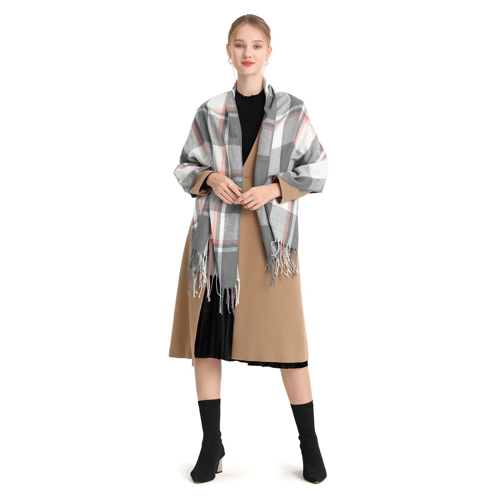 Miss Lulu nappe morbido donne sciarpa grandi avvolgere scialle Donne Ragazze Moda Autunno Inverno Caldo