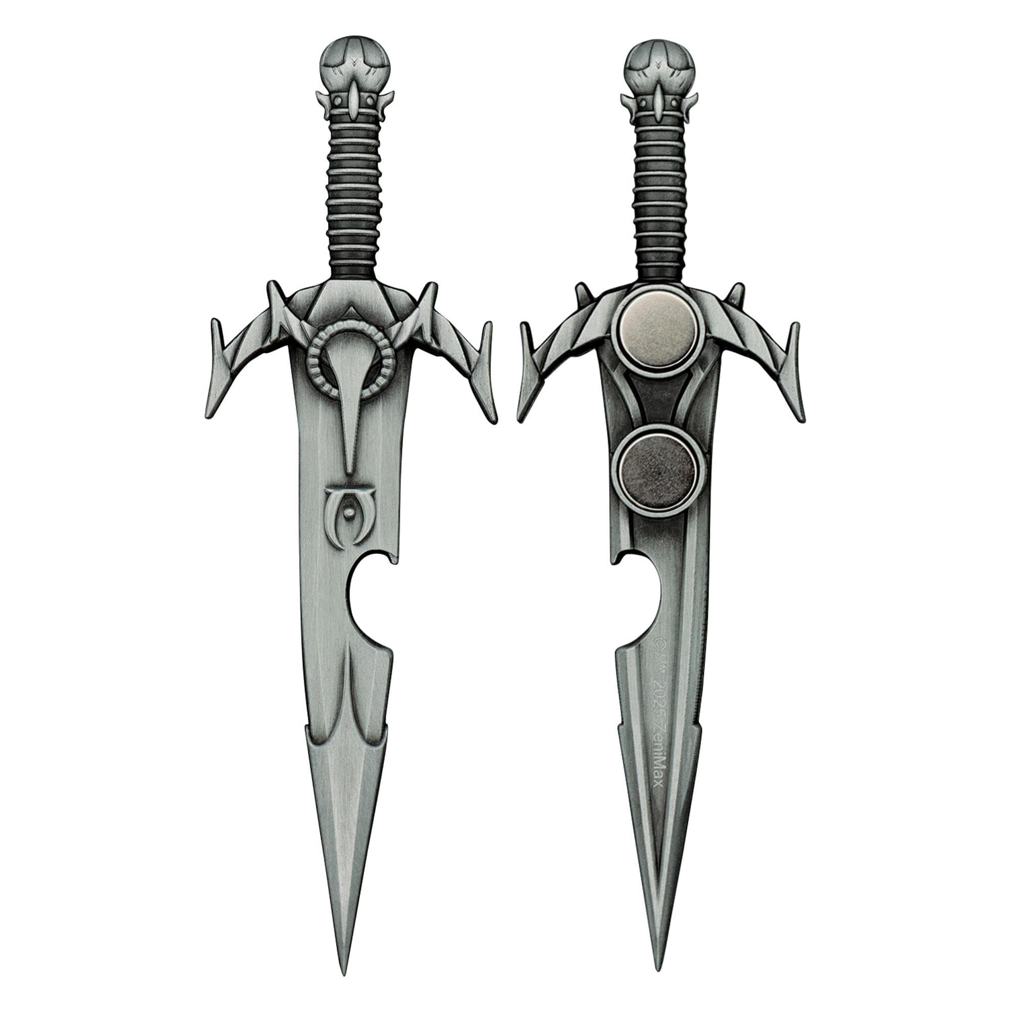 The Elder Scrolls IV: Oblivion Mehrunes’ Razor Bottle Opener – Official Licensed Metal Replica with Magnet