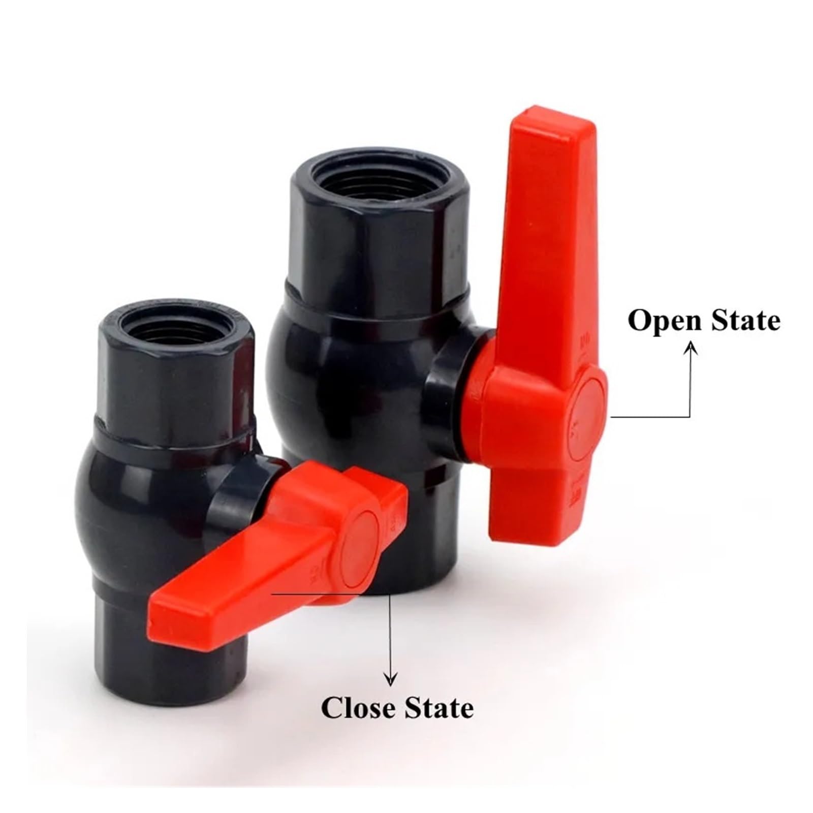 Connettore per tubo valvola a sfera, valvola a sfera, 1 pezzo, 1,3 cm ~ 5,1 cm, in PVC (femmina da 3 cm)