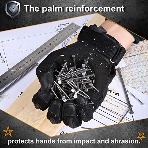 Axbxcx Touchscreen Motorcycle Tactical Gloves For Men For Airsoft Paintball Cycling Motorbike Atv Hiking Riding Work Outdoor Sport Men Gloves Black Xl #TOP4