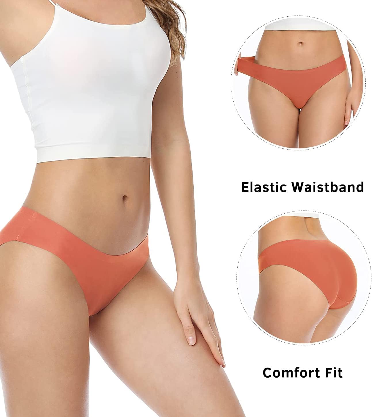 Wealurre Seamless Underwear Invisible Bikini No Show Nylon Spandex Women Panties - Image 2