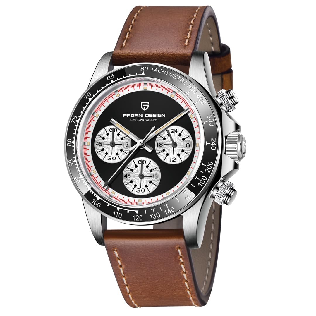 Pagani Design PD1676 watch with crown and pushers labeled