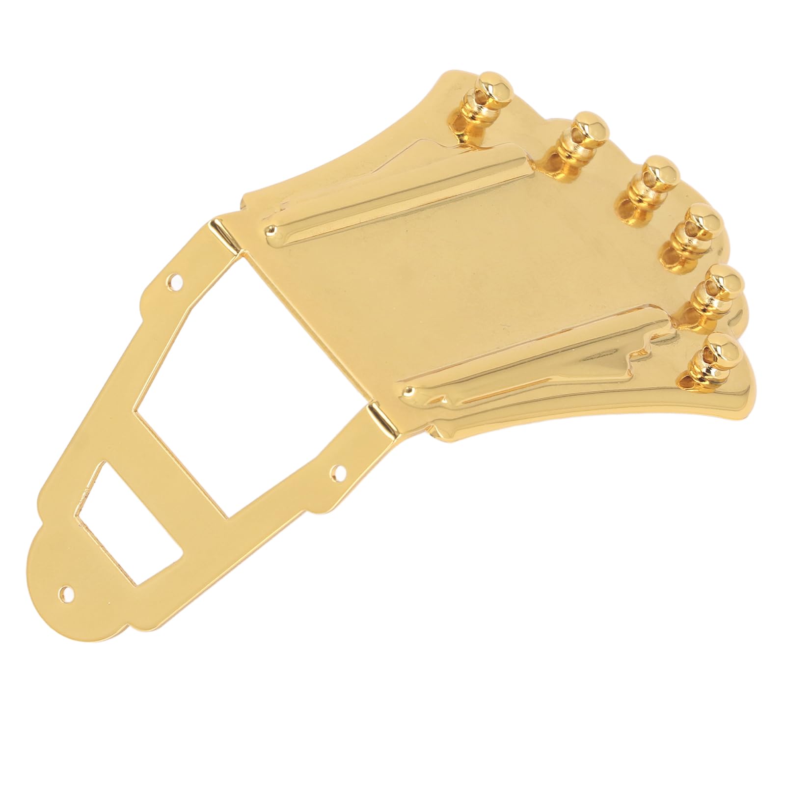 Guitar Tailpiece Replacement Guitar Tailpiece, 6 Strings Guitar Tailpiece Metal Solid Replacement Bridge Tailpiece 6 Strings Guitar Trapezoidal Tailpiece for Archtop