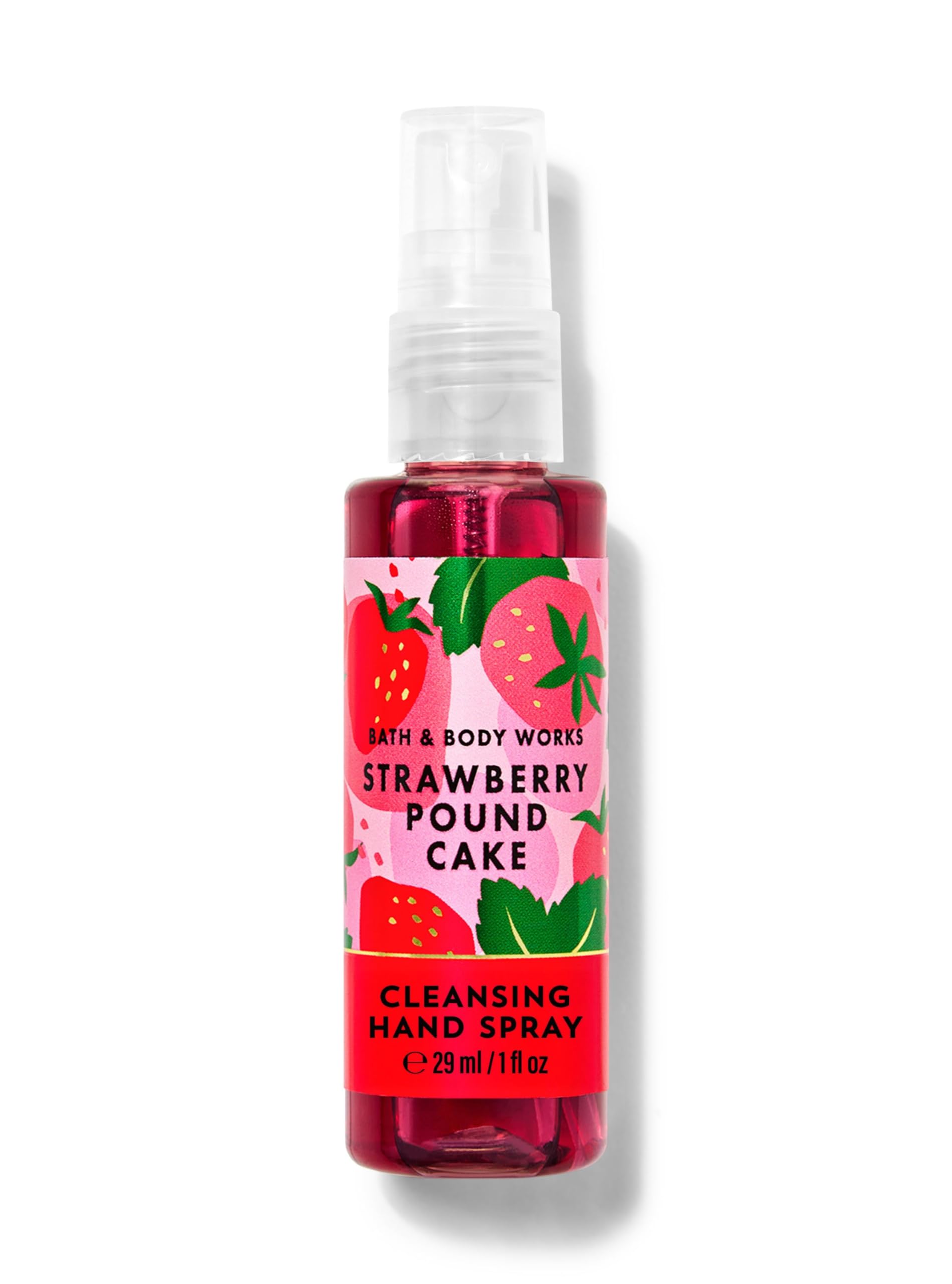 Bath & Body Works Strawberry Pound Cake Cleansing Hand Spray | 29 ml / 1 fl oz | Fragrance - Treats & Sweets | Gender - Unisex-picture-13