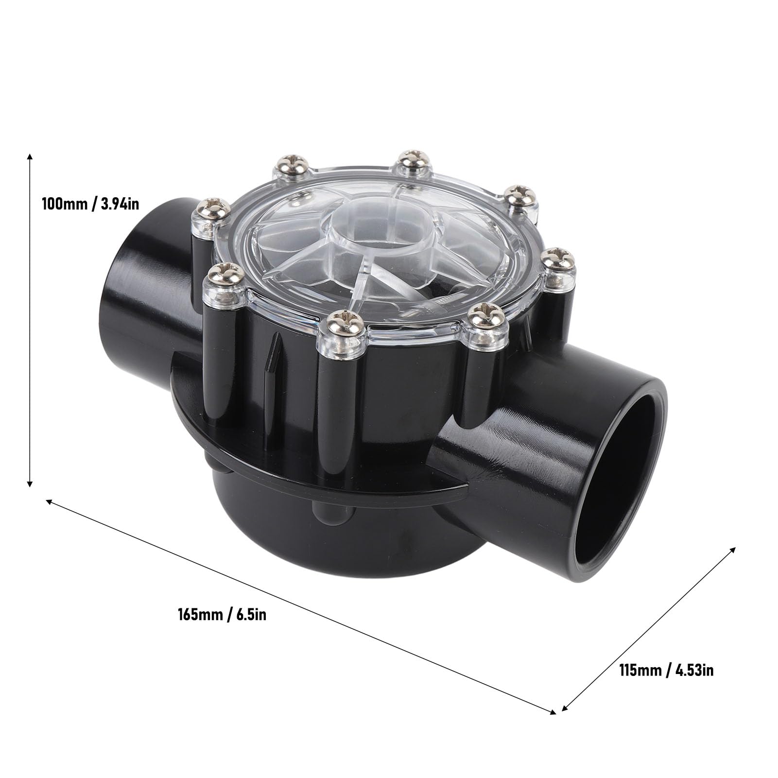 Clapet Anti-Retour de Piscine, 2 Pouces, 2 Voies Droites à 180 Degrés 7305, Clapet de Remplacement pour Spa, Démontage Facile, Clapet Anti-Retour D'aquarium pour Remplacement de