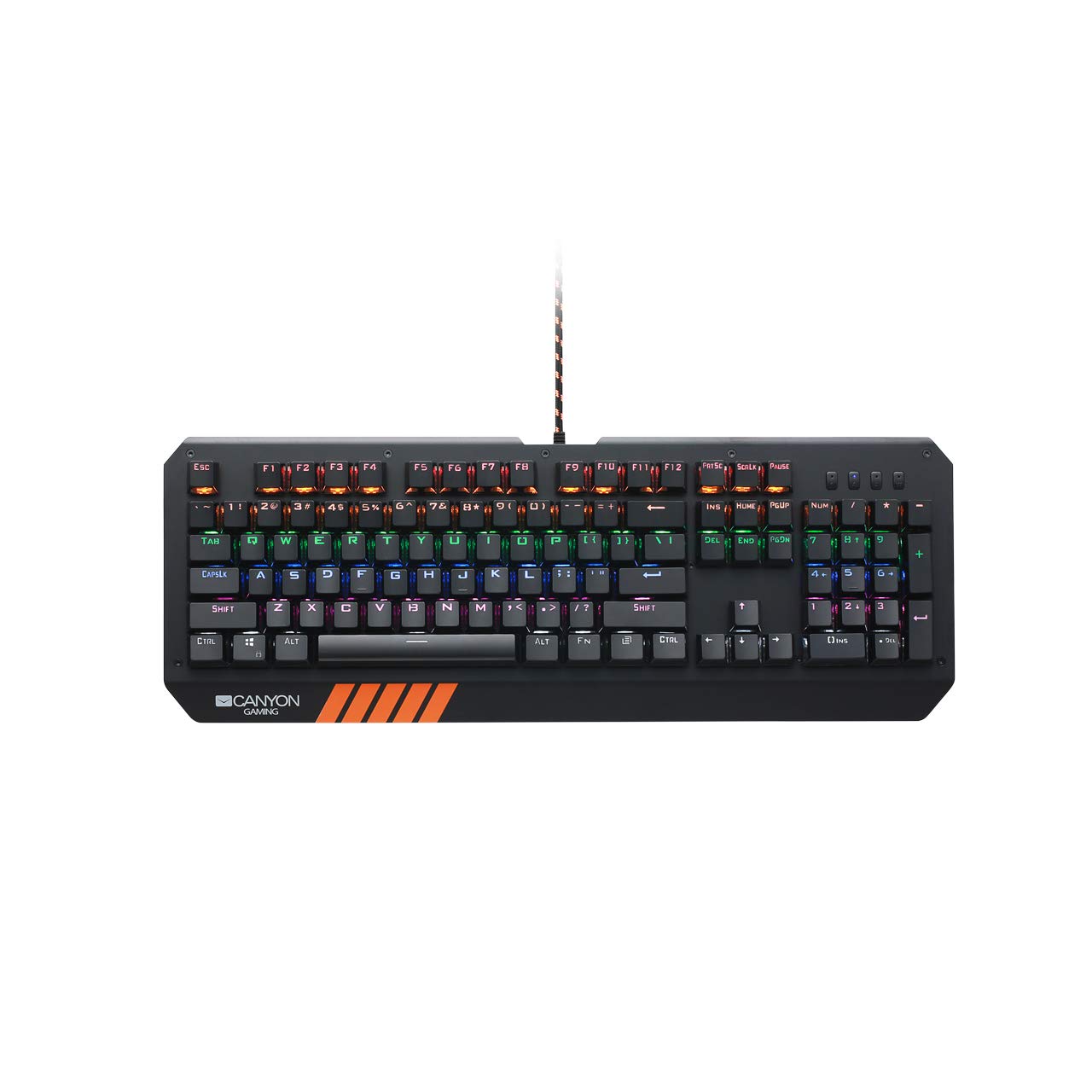 Clavier USB Canyon Hazard noir périphérique informatique filaire AZERTY pour PC