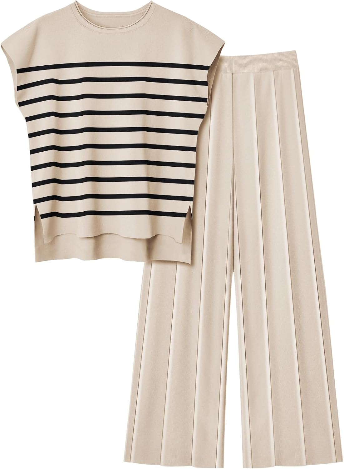 LILLUSORY 2 Piece Lounge Sets for Women Spring Vacation 2026 Summer Outfits Matching Two Pcs Knit Tracksuits Sweat Suits