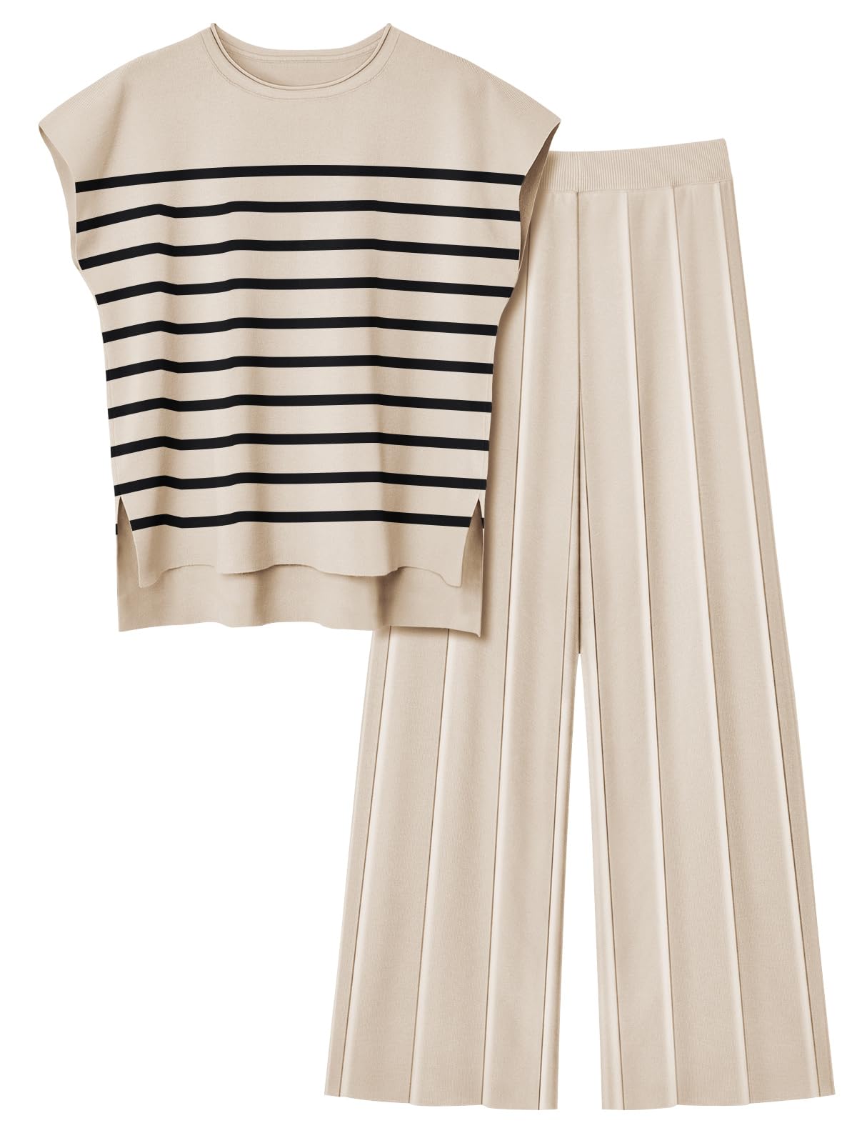 LILLUSORY 2 Piece Lounge Sets for Women Spring Vacation 2026 Summer Outfits Matching Two Pcs Knit Tracksuits Sweat Suits