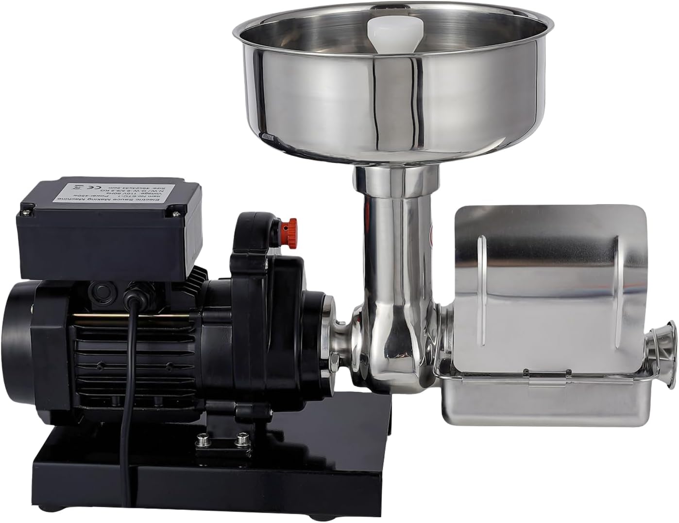 450W Electric Tomato Strainer Commercial Tomato Milling Machine Stainless Steel Food Press Sauce Maker Food Squeezer Machine for Tomato Strawberry Blueberry Sauce