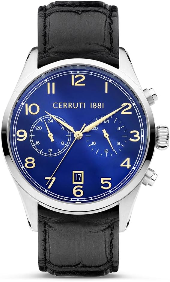 Cavareno Watch for Men With Leather Strap 51mm