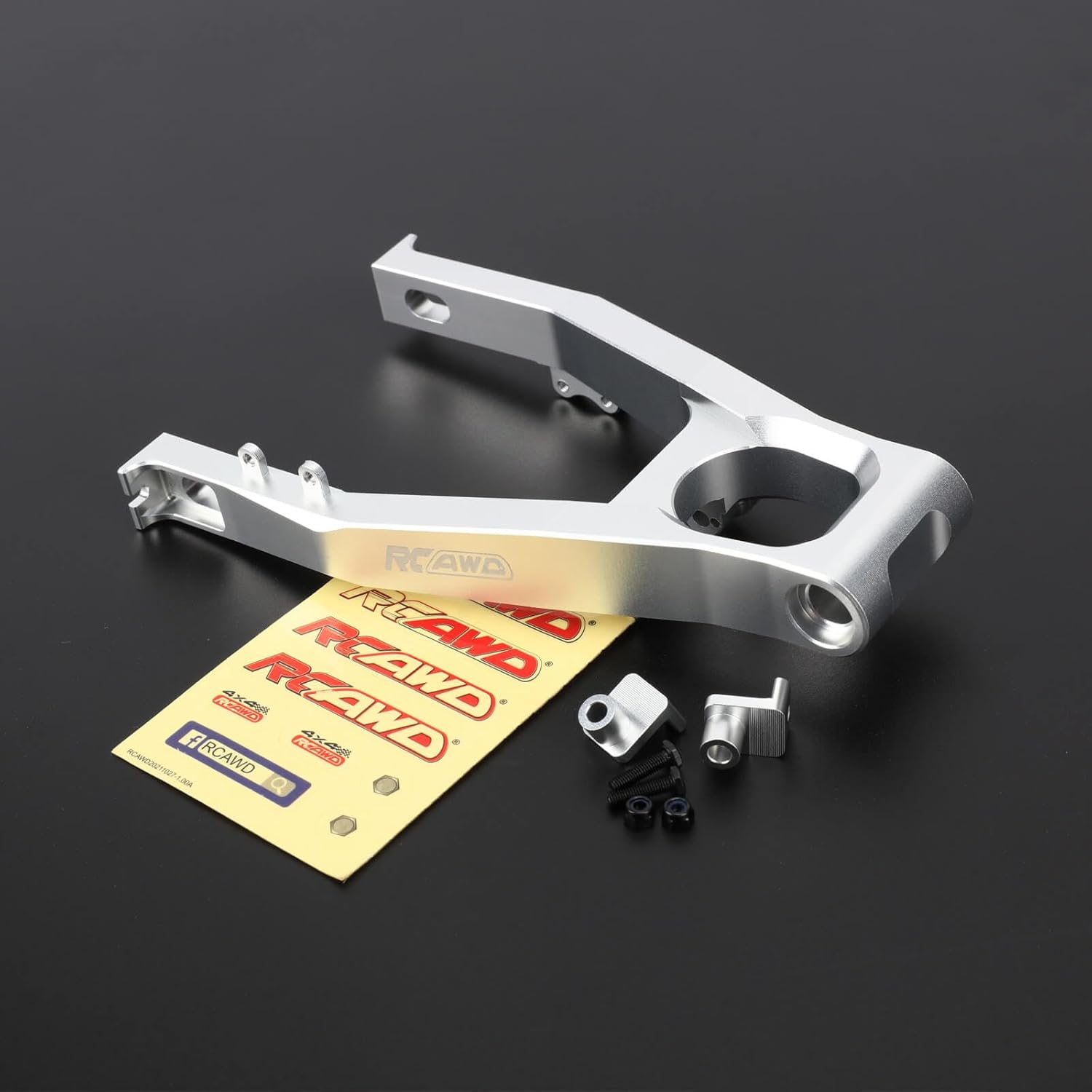 for Losi Promoto MX 7075 Rear Swing Arm Adjustable Wheelbase 1/4 Motorcycle RTR, Pro Circuit Club MX Upgrades RCAWD Aluminum Parts # LOS264000 Silver