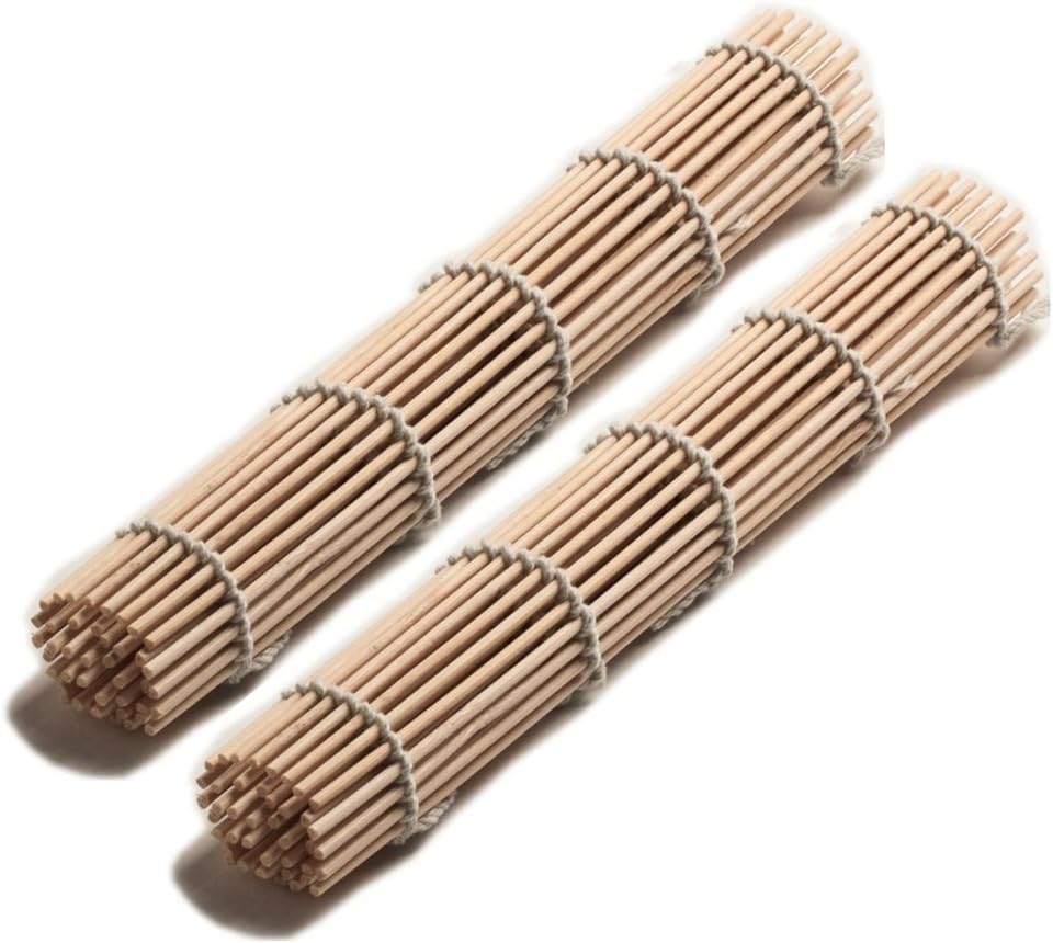 Set of 2 x Bamboo Sushi Mat - for Rolling Sushi - California Rolls etc