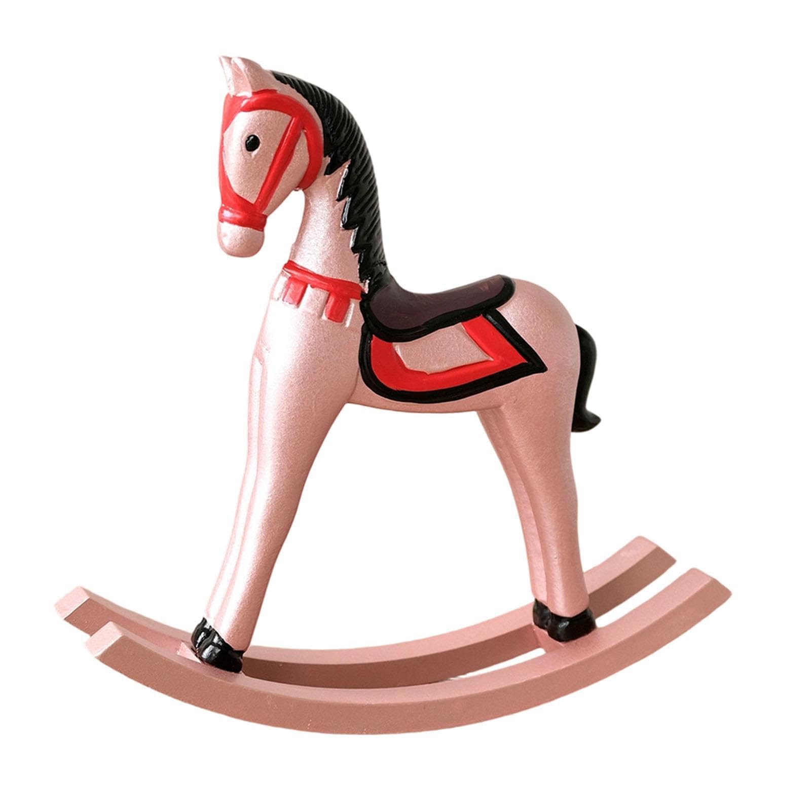 Statuette de Cheval à Bascule en Bois | Réveillez la Magie de Vos Souvenirs d'Enfance