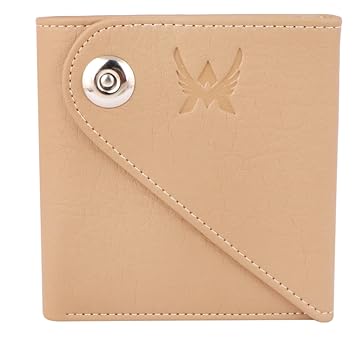 ARFA Artificial Leather Wallet for Men & Women with Card Holder and Coin Pocket (Beige)