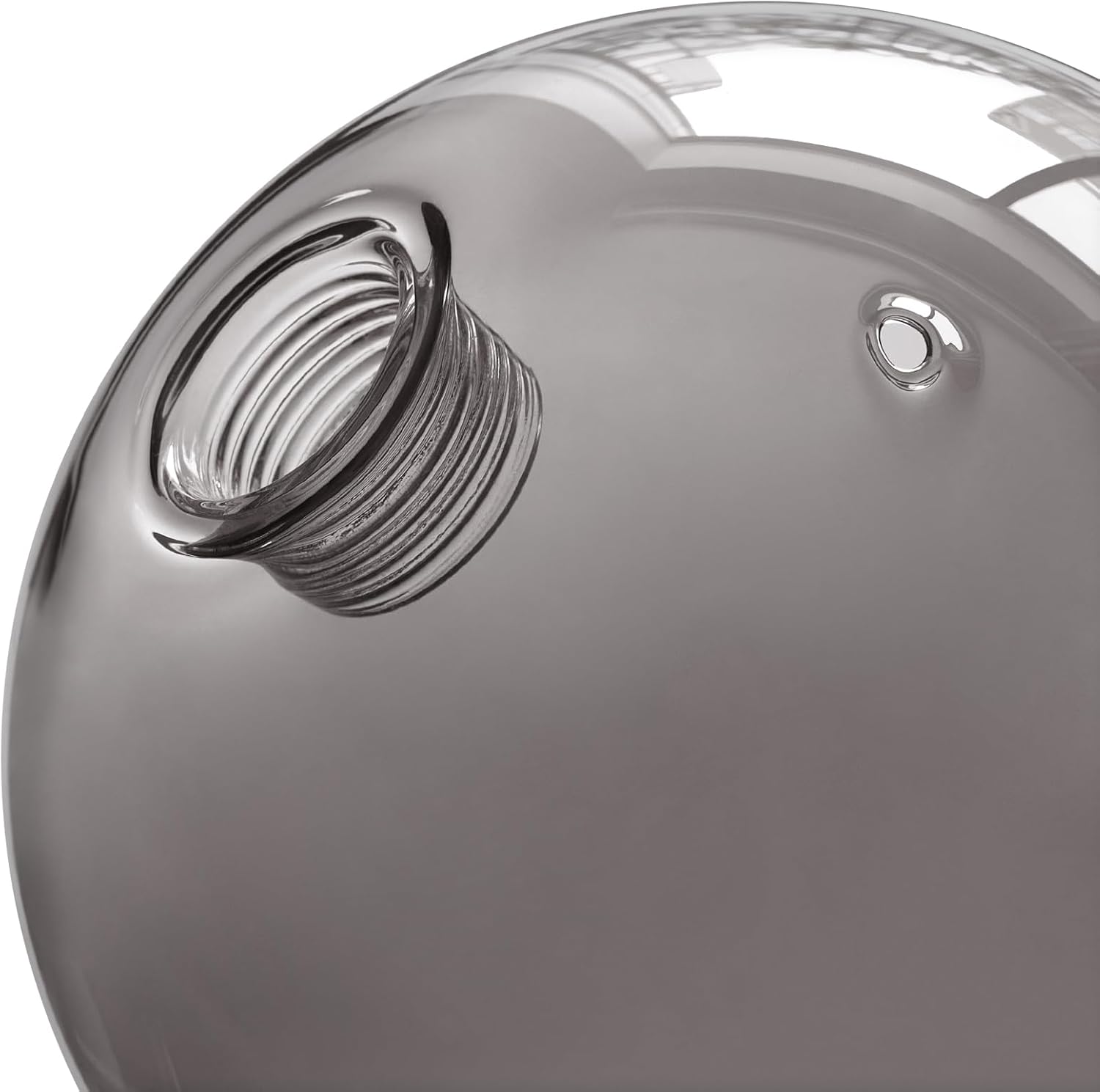 Lighting Replacement Glass Lampshade 5.9” diameter Smoke Gray Glass Dome Cover Round Globe 0.8” Opening Fitter for G9 Bulb Replacement (Smoke gray, 5.9 Inch)